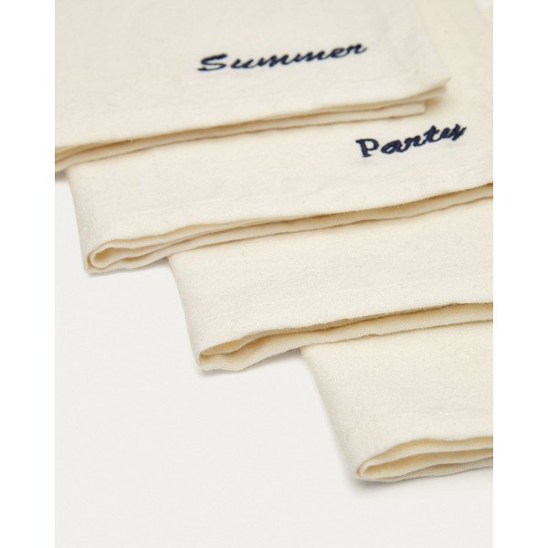 Textilné obrúsky v súprave 4 ks 40x40 cm Vallcanera – Kave Home-image-3