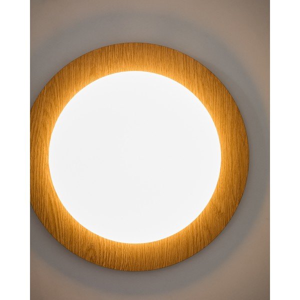 Kovové LED nástenné svietidlo v prírodnej farbe ø 40 cm Novae – Kave Home-image-2