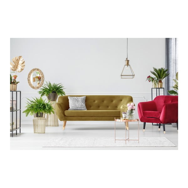 Dvojmiestna pohovka v zlatej farbe Mazzini Sofas Amelie-image-4