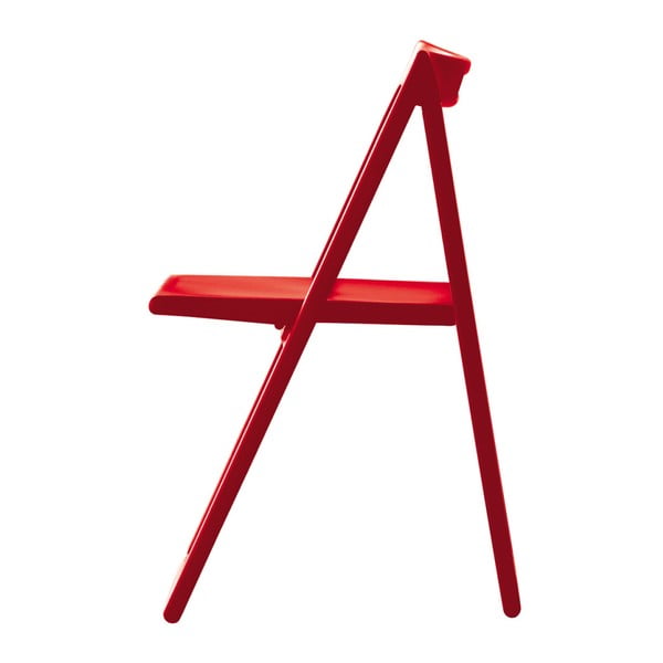 Červená skladacia stolička Pedrali Enjoy