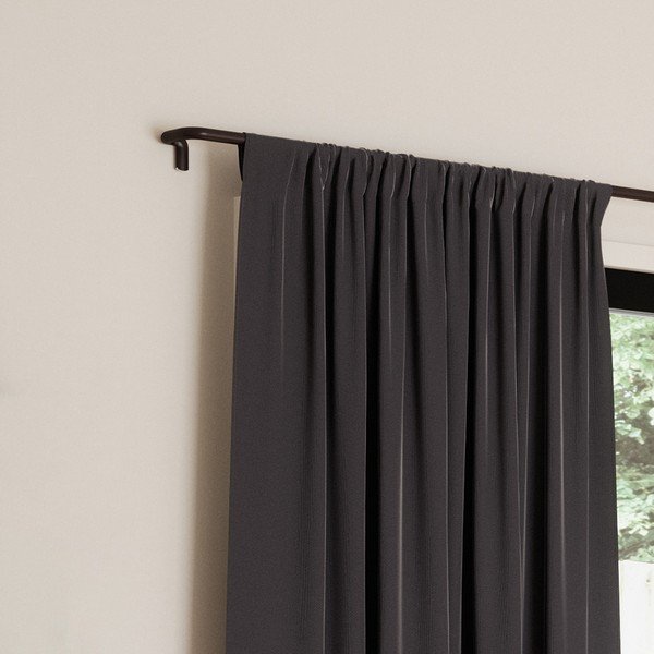 Tmavosivé zatemňovacie závesy v súprave 2 ks 132x213 cm Twilight – Umbra-image-3