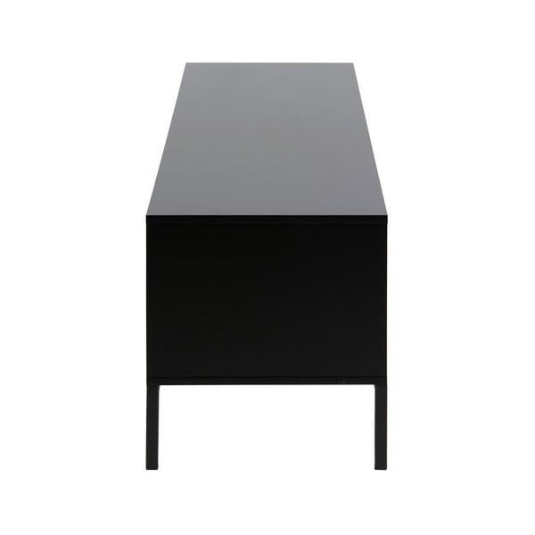 TV stolík v dekore duba v čierno-prírodnej farbe 140x45 cm Seaford – Actona-image-4