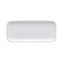 Biela kameninová dlhá tácka Costa Nova Pearl, dĺžka 30 cm