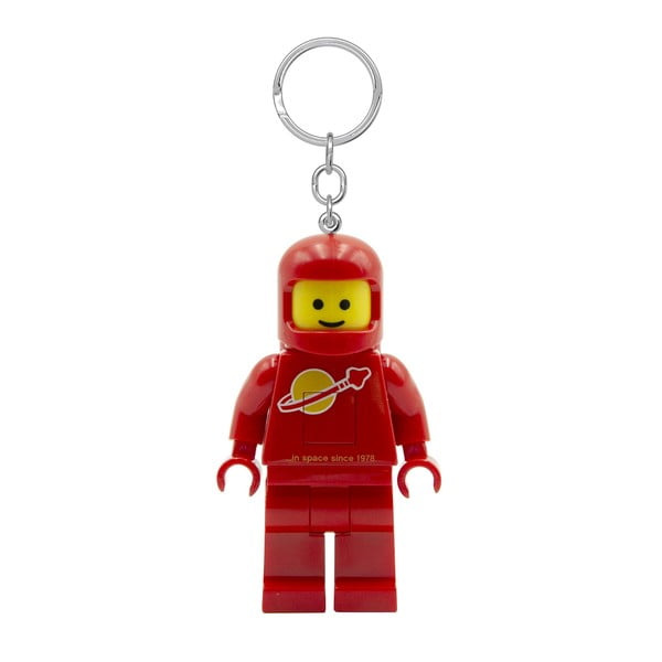 Červená kľúčenka so svietidlom Spaceman – LEGO®