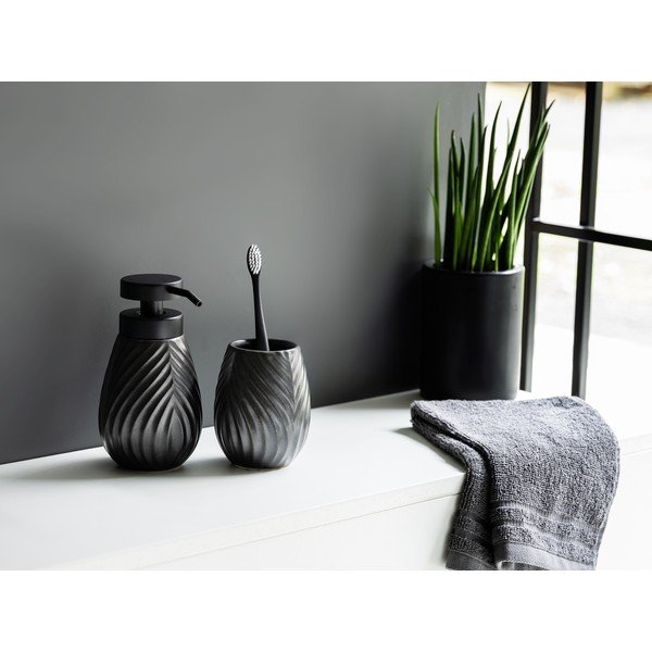 Antracitová keramická súprava doplnkov do kúpeľne Idro – Wenko-image-1