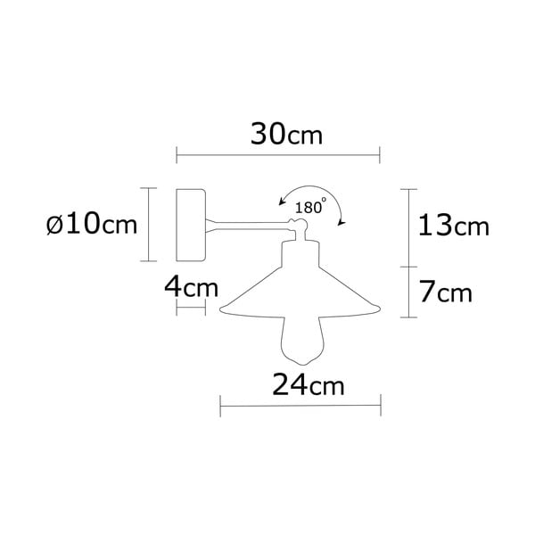 Tyrkysovomodré/v prírodnej farbe nástenné svietidlo ø 24 cm Manavgat – Opviq lights-image-3