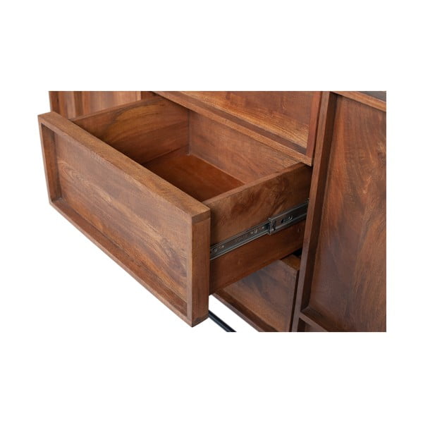 Hnedá komoda z mangového dreva WOOOD Forrest, šírka 160 cm-image-1