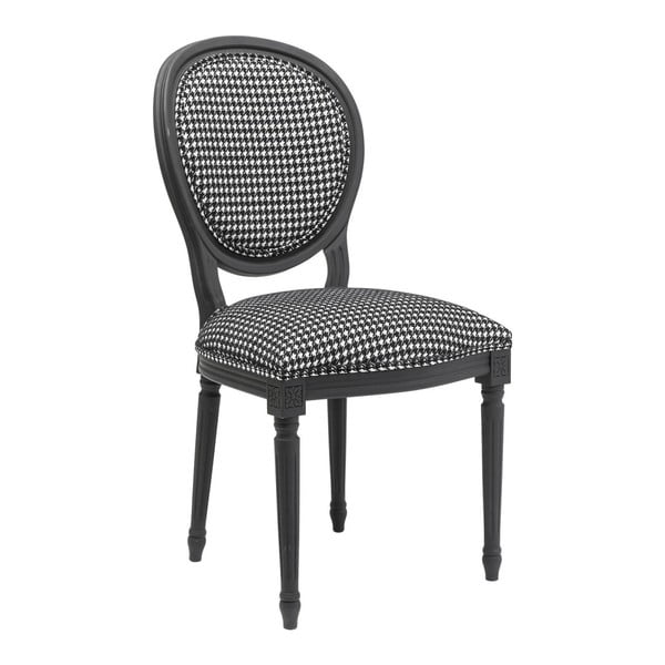 Čierno-biela jedálenská stolička Kare Design Pepita
