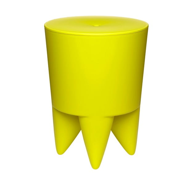Univerzálny stolík/kôš/chladič na ľad Bubu, žltý