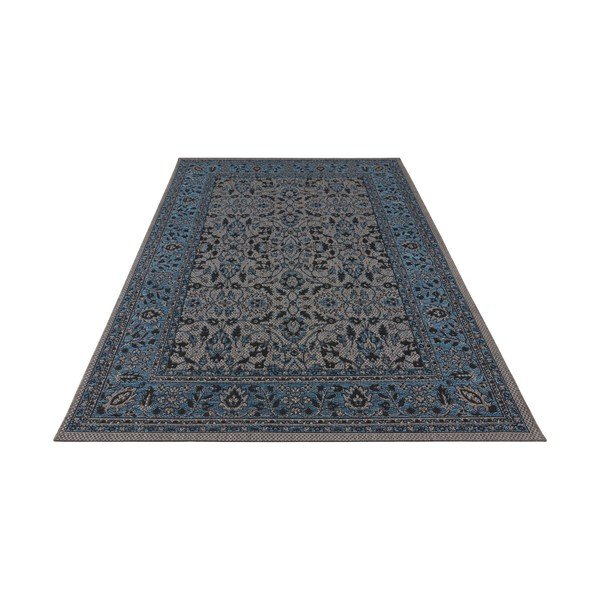 Tmavomodrý vonkajší koberec NORTHRUGS Konya, 200 x 290 cm-image-1
