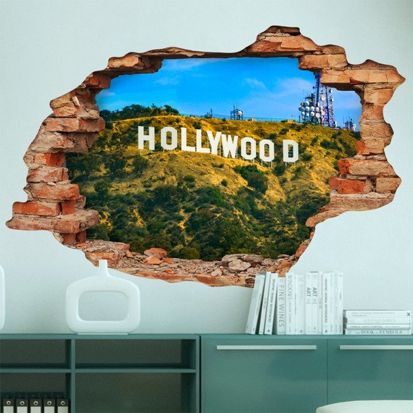 Samolepka Ambiance Landscape Hollywood Hill, 60 × 90 cm-image-1