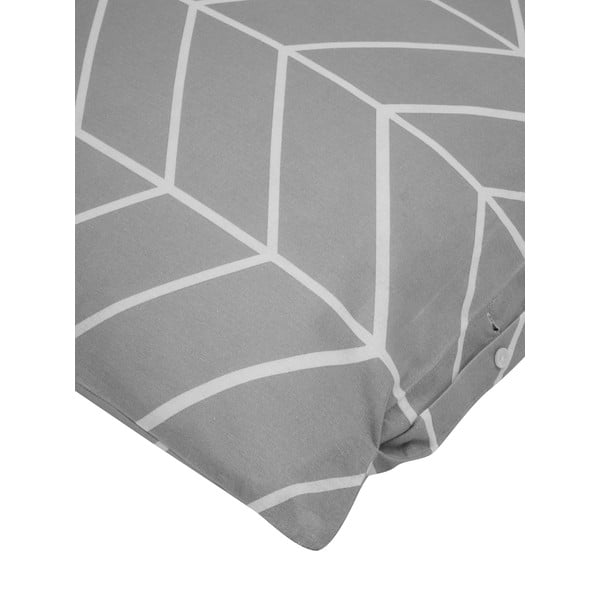 Sivé flanelové obliečky na dvojlôžko Westwing Collection Yule, 200 x 200 cm-image-1