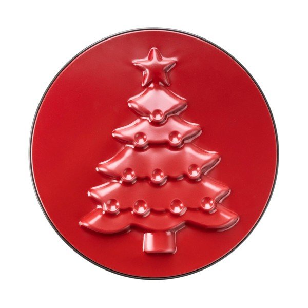 Červená oceľová forma na tortu Zenker Sparkling Christmas, ø 26 cm-image-3