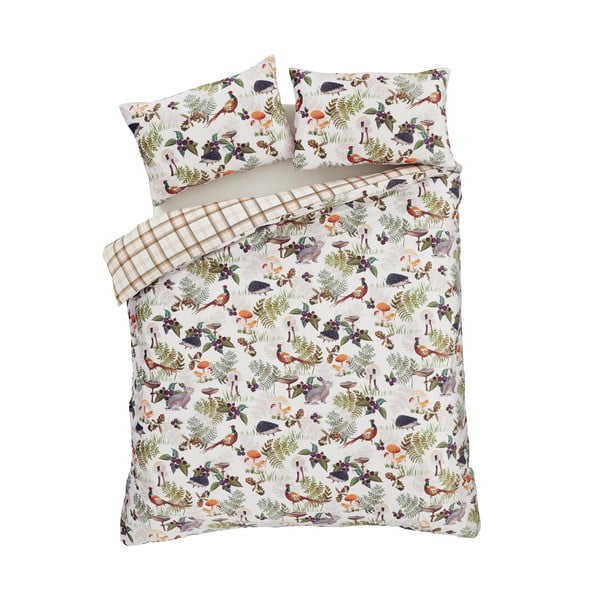 Zamatové obliečky na dvojlôžko 200x200 cm Woodland Walk – Catherine Lansfield-image-2