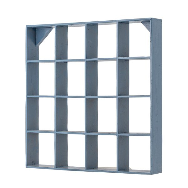 Modrá poschodová polica z recyklovaného dreva 70 cm Bekka – Bloomingville-image-2