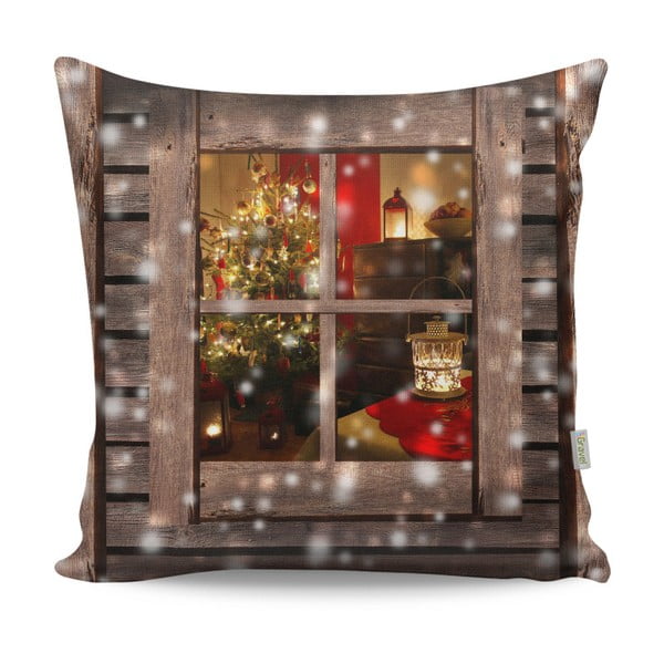 Vankúš Christmas Window, 43×43 cm