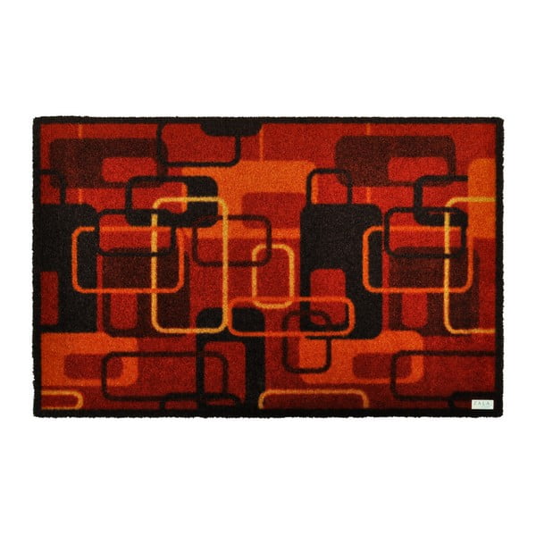 Červená rohožka Zala Living Design Retro Red Terra, 120 × 200 cm