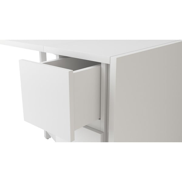 Biely skladací multifunkčný stôl Woodman Kungla-image-4