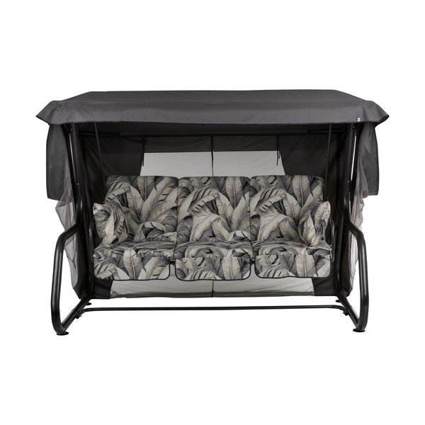 Sivá kovová záhradná hojdačka Venezia – Dajar