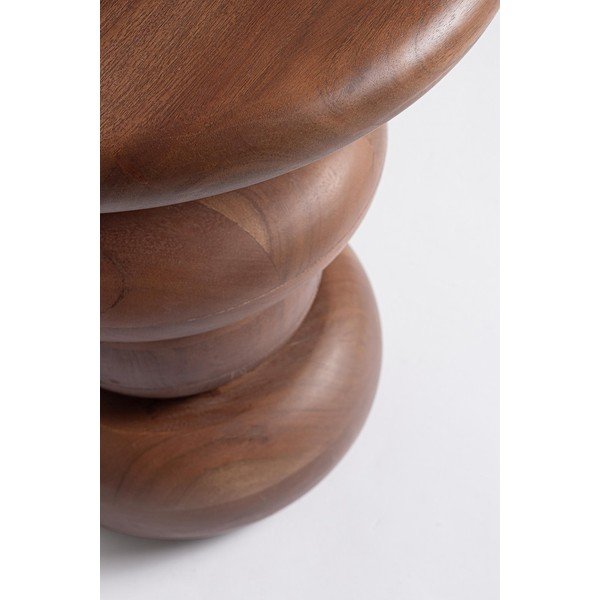 Okrúhly odkladací stolík z mangového dreva ø 40 cm Lopez – Bizzotto-image-2
