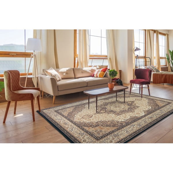 Svetlohnedý vlnený koberec 133x180 cm Charlotte – Agnella-image-1