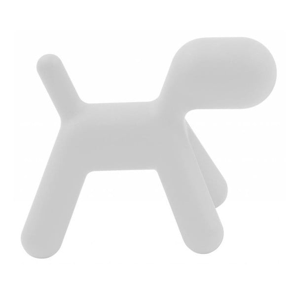 Biela detská stolička v tvare psa Magis Puppy, výška 45 cm