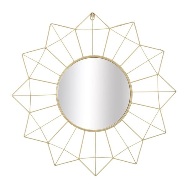 Nástenné zrkadlo v zlatej farbe Mauro Ferretti Soleado, ⌀ 60 cm