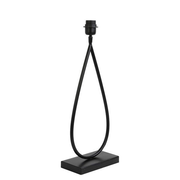 Matne čierny kovový podstavec stolovej lampy 51 cm Tamsu – Light & Living-image-4