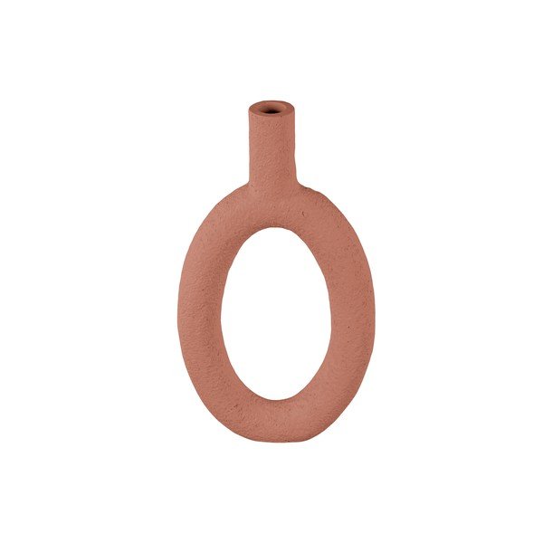 Hnedá váza PT LIVING Oval, výška 31 cm