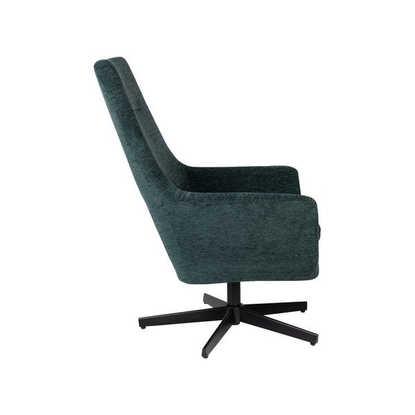 Tmavozelené kreslo Bruno – White Label-image-3