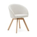 Krémovobiele čalúnené jedálenské kreslo Marvin – Kave Home