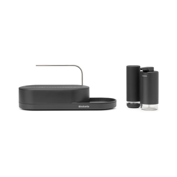 Sivý plastový stojan na umývacie prostriedky SinkStyle – Brabantia-image-3