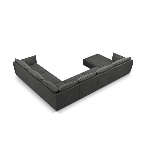 Sivá rohová pohovka (pravý roh) Vanda - Mazzini Sofas-image-3