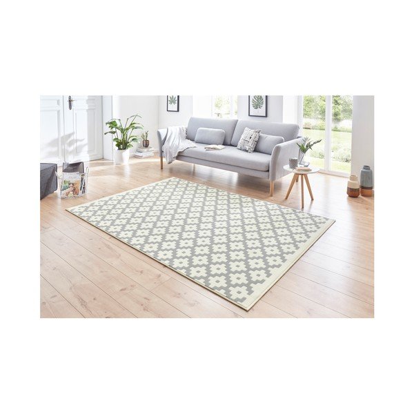 Krémovo-sivý koberec Hanse Home Celebration Lattice, 160 x 230 cm-image-1