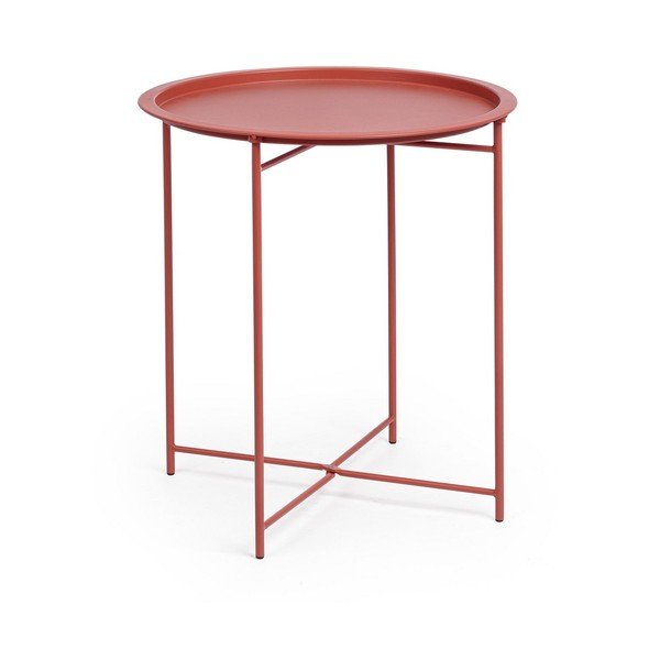 Oceľový okrúhly záhradný stolík ø 46 cm Austin – Bizzotto