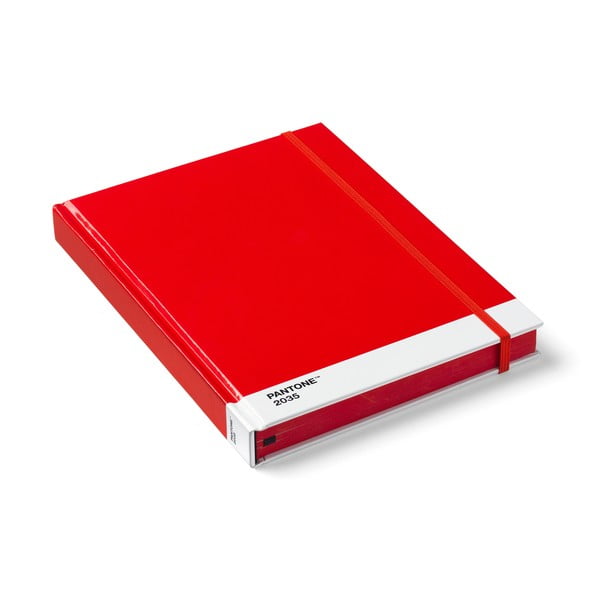 Červený zápisník Pantone