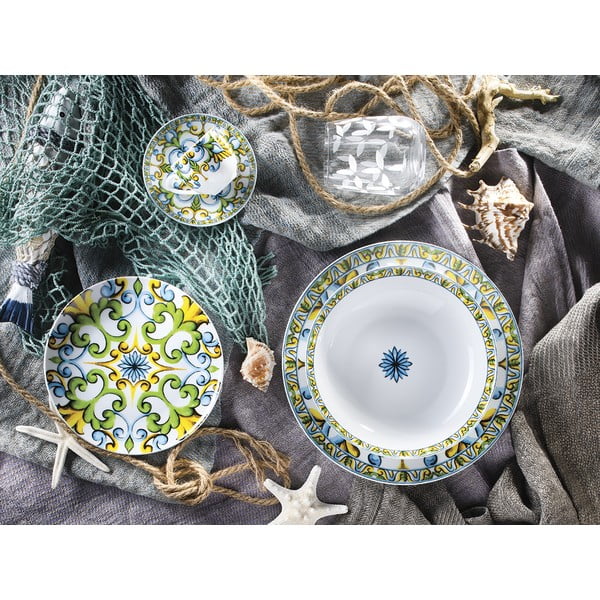 18-dielna súprava porcelánového riadu Villa Altachiara Caltagirone-image-1