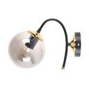 Čierne/sivé nástenné svietidlo ø 15 cm Yoyo – Squid Lighting
