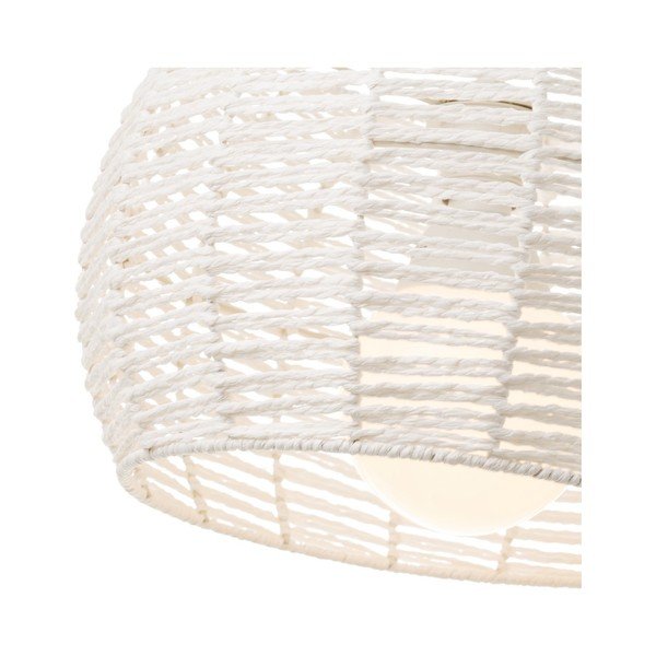Biele stropné svietidlo s bambusovým tienidlom ø 35 cm – Casa Selección-image-2