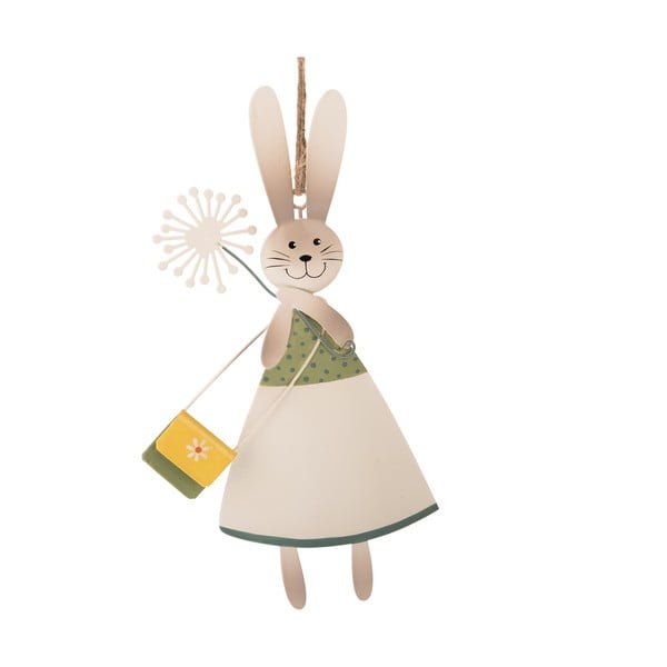 Kovová závesná dekorácia Dakls Ms. Bunny