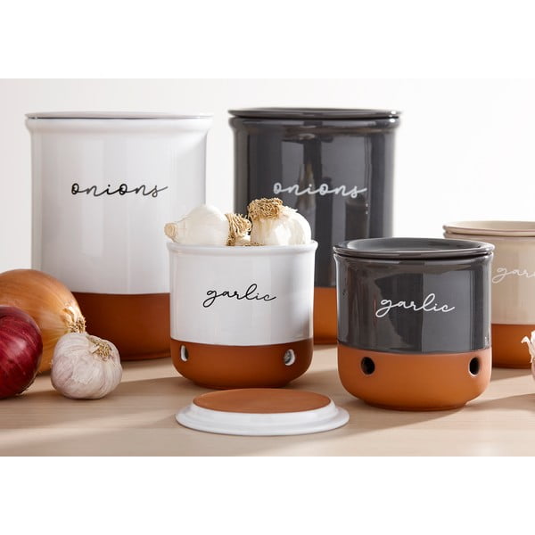 Terakotová dóza na cibuľu a cesnak Eco – Ladelle-image-3