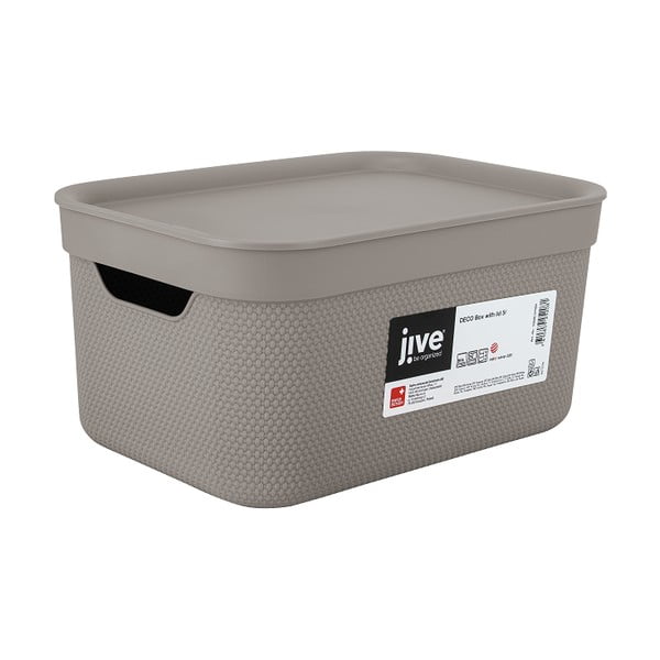 Plastový úložný box s vekom Deco - Rotho-image-4