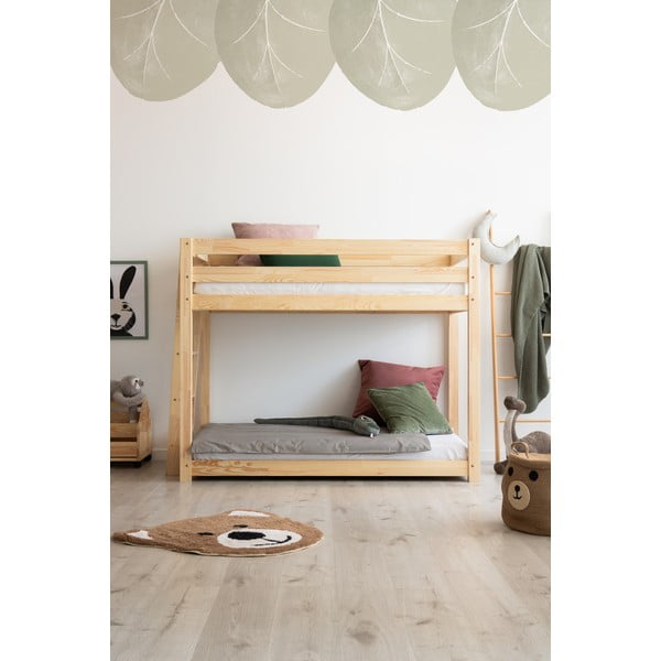 Poschodová detská posteľ z borovicového dreva 70x160 cm CLPB - Adeko-image-2