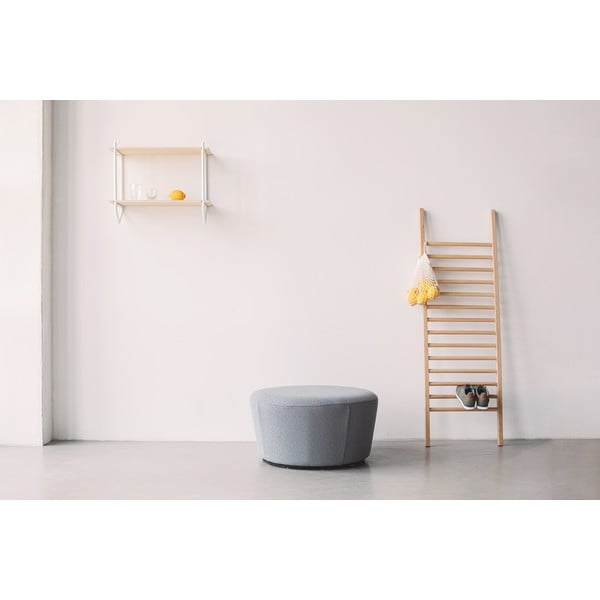 Koňakovohnedý kožený puf EMKO Naïve, ø 72 cm-image-3