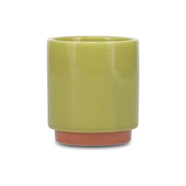 Zelená/oranžová kameninová šálka 130 ml Duo – ONA