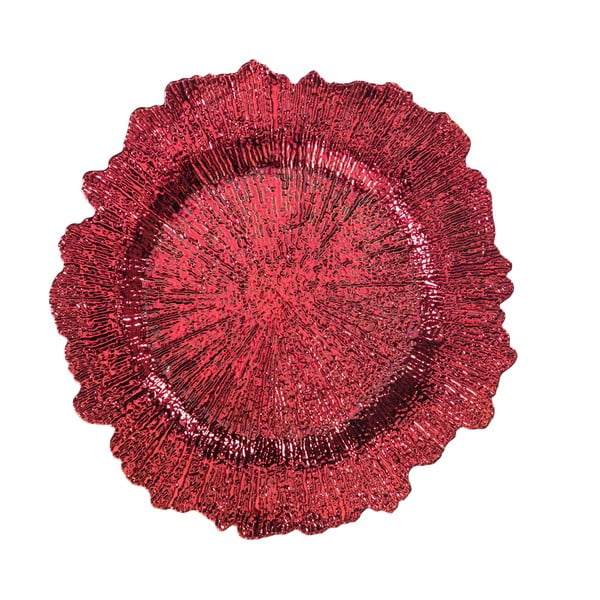 Červený tanier Brandani, ⌀ 35 cm
