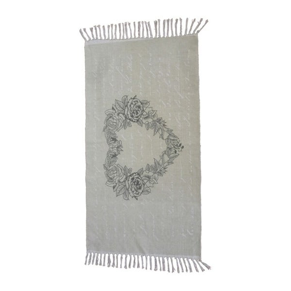 Ručne tkaný bavlnený koberec Webtappeti Shabby Rose, 60 x 90 cm