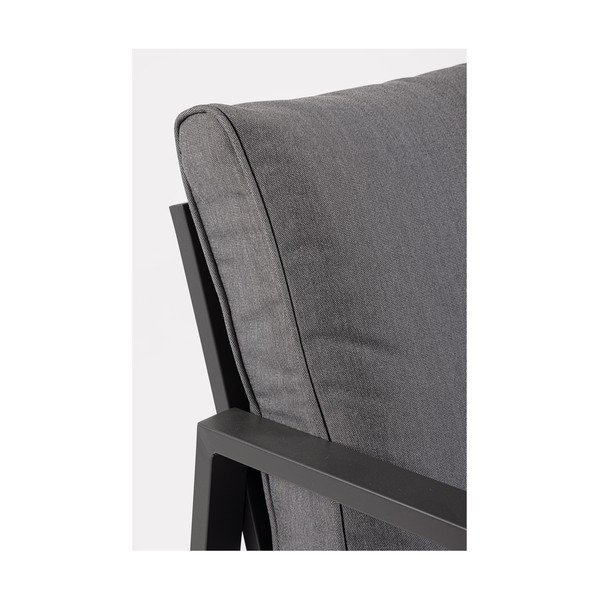 Antracitová hliníková záhradná lounge súprava pre 4 záhradný  Hilde – Bizzotto-image-2