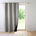 Sivý zamatový termo záves 140x260 cm Polarchic – douceur d'intérieur
