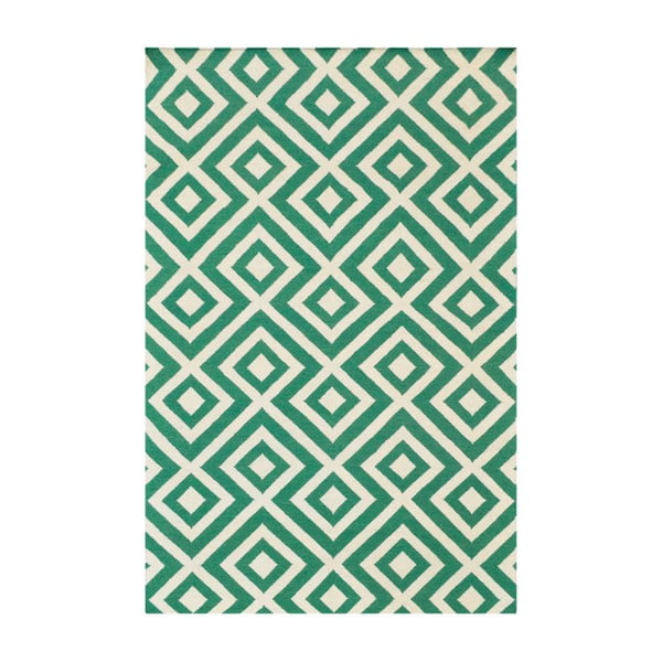 Vlnený koberec Bakero Luisa Green, 180 × 120 cm